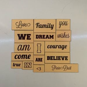 Individual magnet pieces